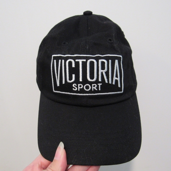 Victoria's Secret Accessories - Victoria's Secret Sport, NWT, Black & White, Embroidered, Baseball Style Hat